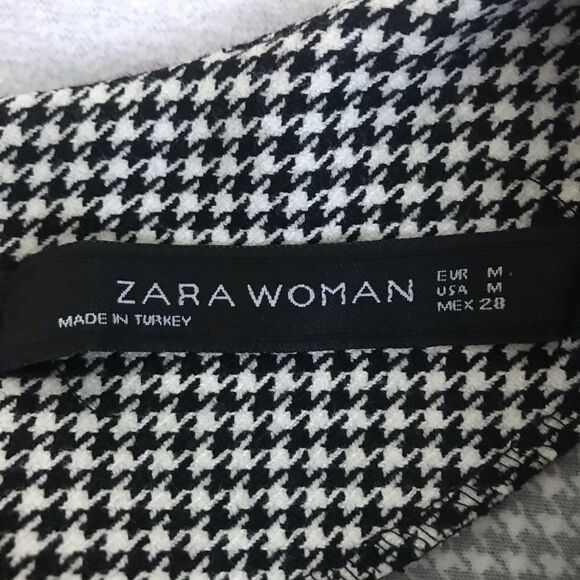 Zara Woman Dress Size Medium Black White - Picture 5 of 16